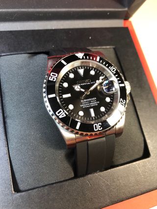 Seiko Mod - Submariner (Correa de Caucho)