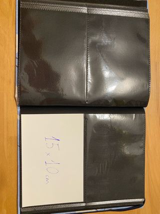 Álbum de fotos floral azul