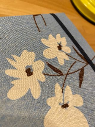 Álbum de fotos floral azul