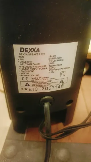 Altavoces Dexxa Negros y Plateados