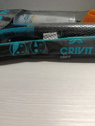 Raquetas Bádminton y Crivit con Mariposas y Conos