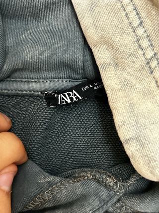 Felpa Zara Beige Comoda Baggy