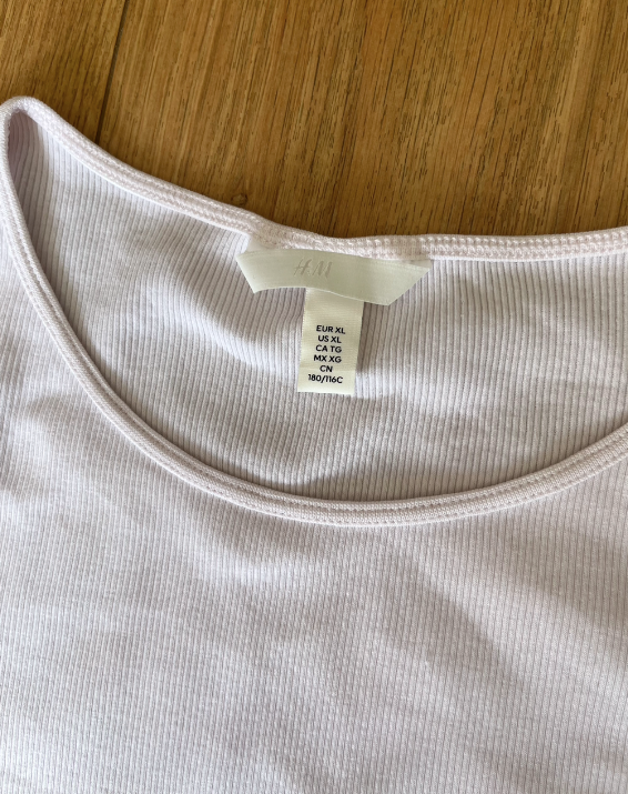 Camiseta rosa palo de manga corta de H&M