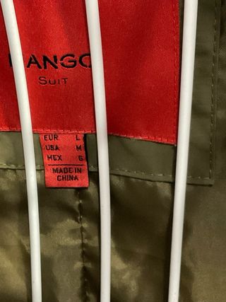 Abrigo acolchado Mango verde oliva