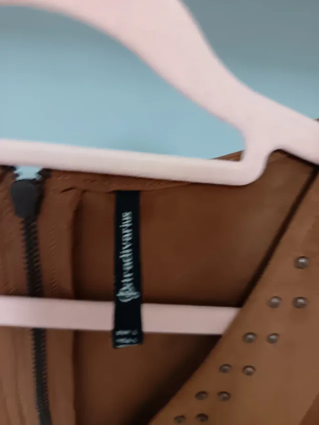 Vestido ante marrón Stradivarius Talla M