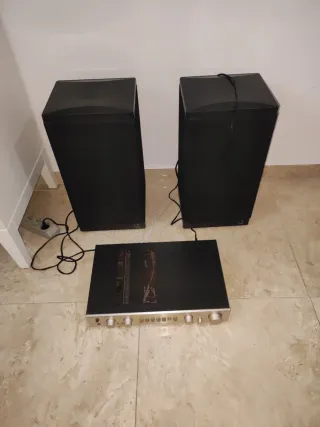Amplificador Luxman L113-A + Altavoces KEF 303