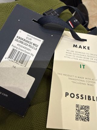 Polo Tommy Hilfiger Verde Talla M Estrena