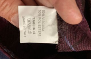 Gonna scozzese viola e marrone