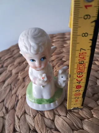 Soprammobile angelo con coniglietto