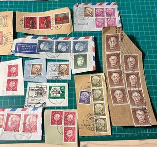 Lote Sellos Alemania con curiosos matasellos.