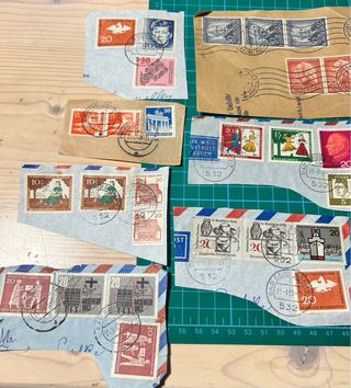 Lote Sellos Alemania con curiosos matasellos.