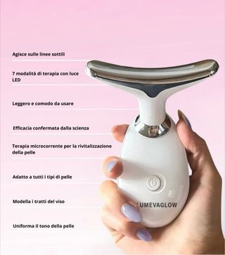 Massaggiatore Viso Collo LED EMS