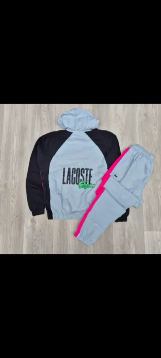 Tuta Lacoste Grigio e Rosa