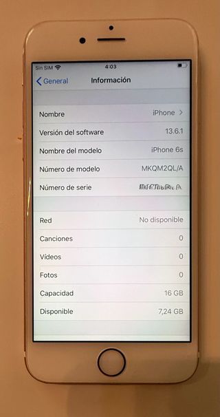 iPhone 6s Apple Oro/Argento/Rosa 16GB