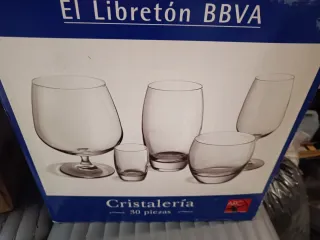 Juego de Vasos BBVA Cristaleria 30 Piezas