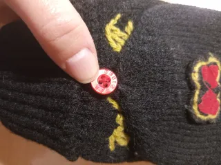 Guantes Desigual Negro Mariposa