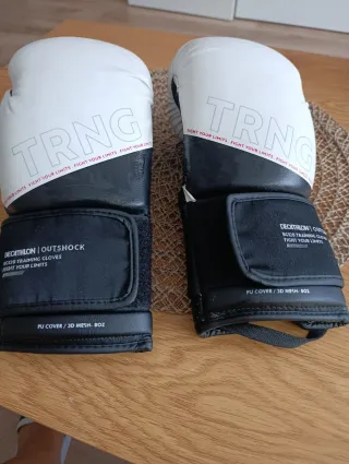 Guantes de Boxeo Blancos Decathlon TRNG