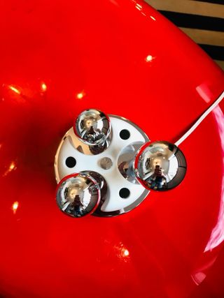 Lámpara de mesa Space Age cromada