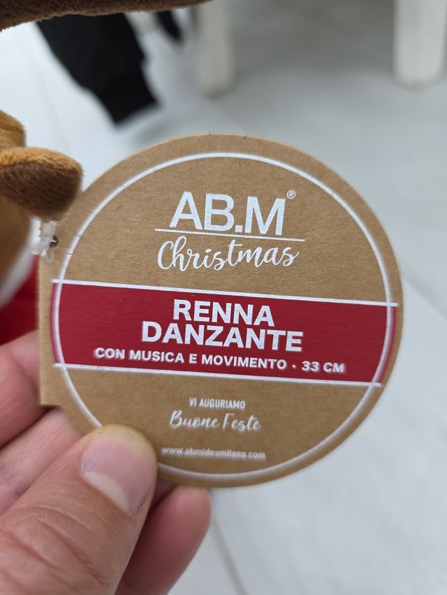 Renna danzante peluche