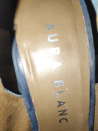 Zapatos Aura Blanc Azul/Gris Talla 37