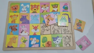 Puzzle madera animales infantil