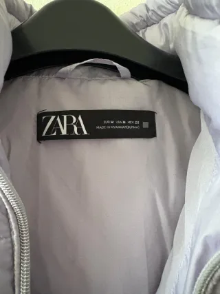 Chaqueta acolchada Zara lila