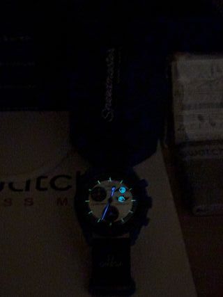 Omega x Swatch Super Blue Moonphase Con Scatola