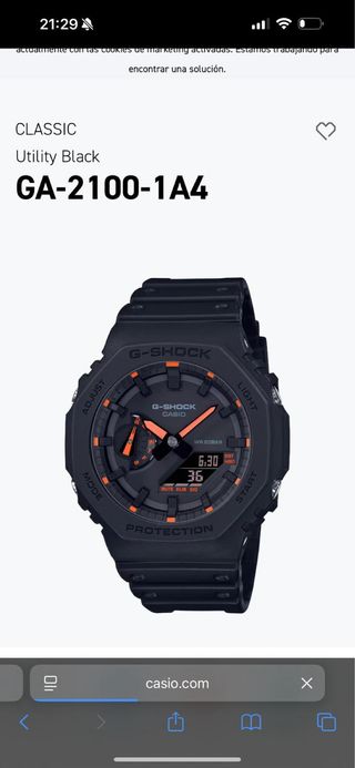 G-Shock GA-2100-1A4 Utility Black