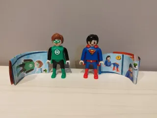2 Figuras Playmobil Kinder Sorpresa DC