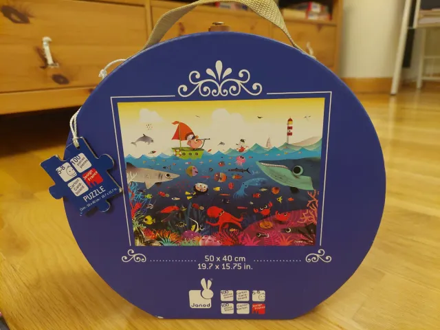 Puzzle Janod 100 piezas Océano.