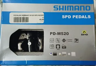 Pedales Shimano PD-M520 SPD Negros.
 A estrenar!