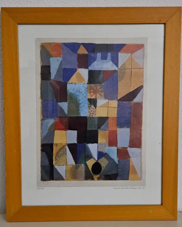 Lámina Paul Klee Cityscape with Yellow Windows