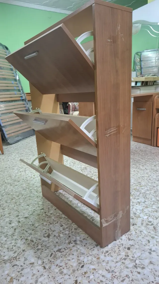 Zapatero Nogal 3 Puertas