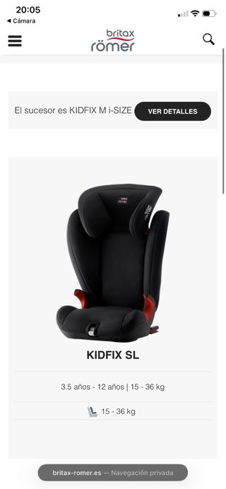 Silla coche Britax Römer 15-36 kg