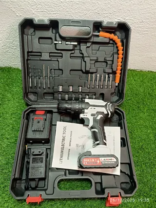 Taladro Batería Nuevo + Accesorios