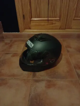 Casco de moto negro MDS talla XS