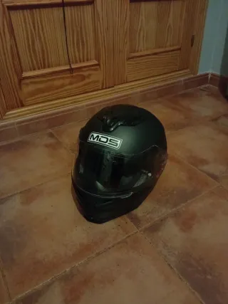 Casco de moto negro MDS talla XS