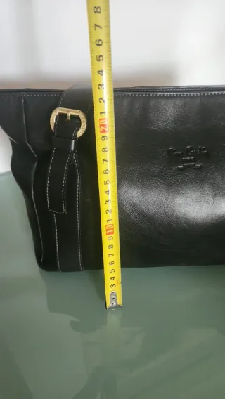 Bolso Pierre Cardin Piel Negro Nuevo