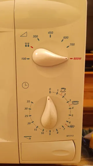 Microondas Samsung M1713 Blanco con plato 230V