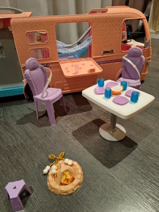 Caravana Barbie Rosa