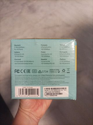 Switch TP-Link TL-SF1005D 5 Puertos 10/100Mbps