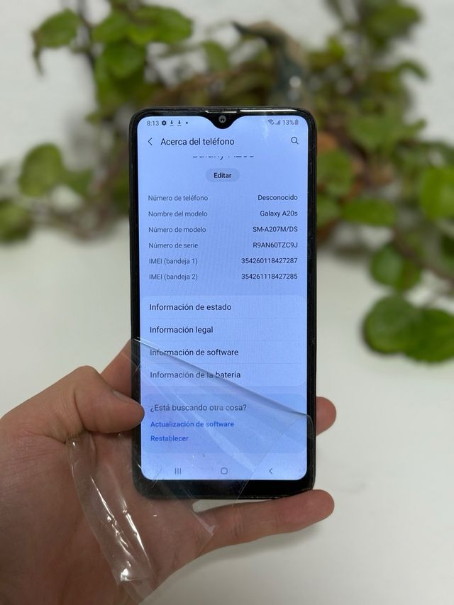 Samsung Galaxy A20s Negro Reacondicionado