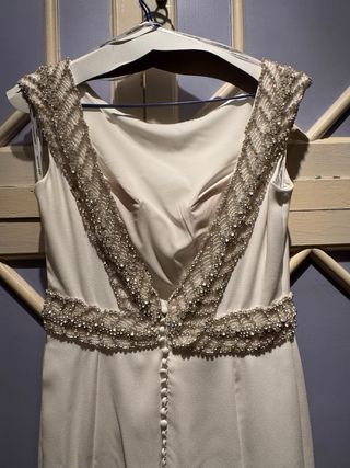 Vestido de Novia Aire Barcelona Xies Blanco