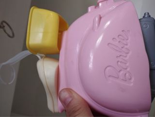 Moto Scooter Barbie Rosa y Amarillo