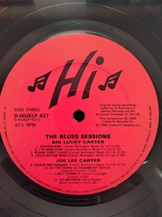 Vinilo 2xLP Hi Records The Blues Sessions