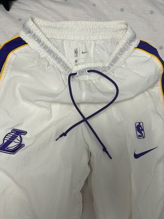 Pantalón chándal Lakers Nike Blanco Morado
