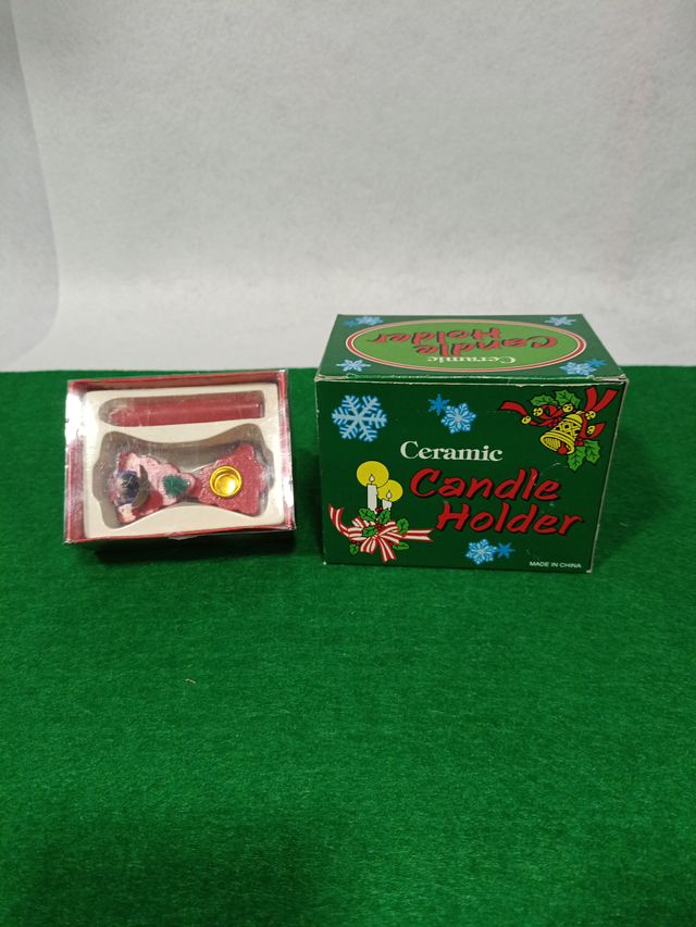 Decoración Navidad,para velas en cerámica y madera