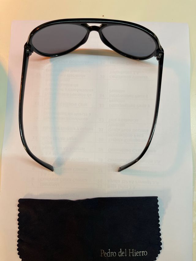 Gafas de Sol Pedro del Hierro Aviador Negras