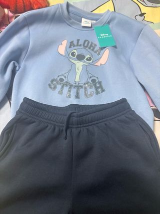 Chándal Disney Stich Aloha.Talla 10