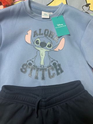 Chándal Disney Stich Aloha.Talla 10